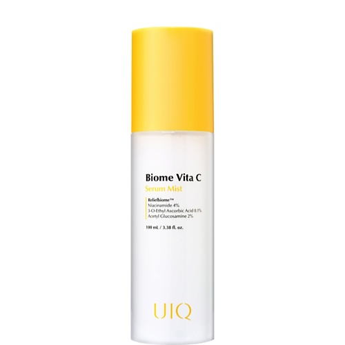 Мист для лица UIQ Сыворотка-мист с витамином С для мгновенного сияния Biome Vita C Serum Mist