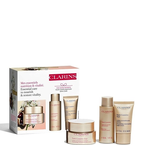 Набор средств для лица CLARINS Набор (Крем дневной Nutri lumiere + Эссенция + ночной крем)