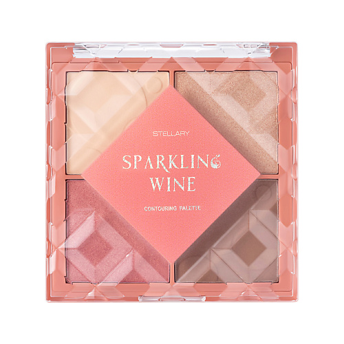 Контуринг STELLARY Палетка для контуринга лица SPARKLING WINE