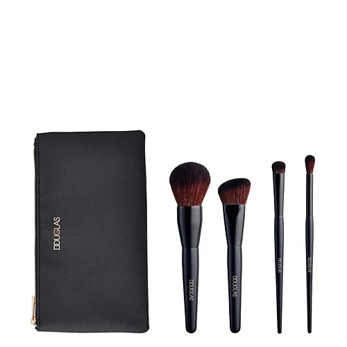 Набор кистей DOUGLAS Набор кистей для лица и глаз Expert Essential 4 Face And Eye Brushes Set