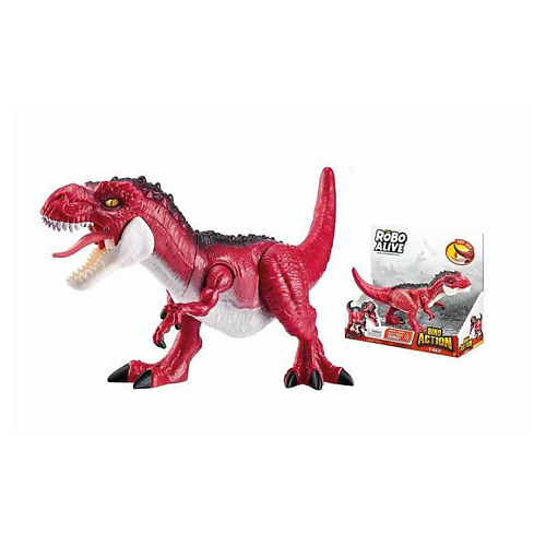 Развивающая игрушка ZURU Динозавр Robo Alive: Dino Action T- Rex Красный Сочлененная фигура