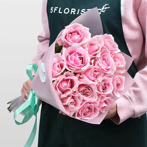 Букет живых цветов STUDIO FLORISTIC Букет розовых Роз «Бономиана»