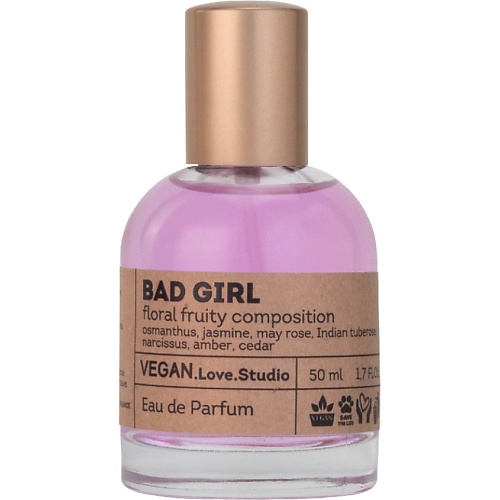 Парфюмерная вода VEGAN.LOVE.STUDIO Парфюмерная вода Bad Girl жасмин, тубероза, амбра