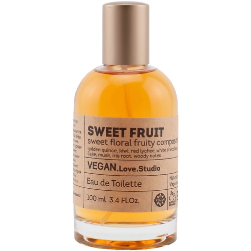 Туалетная вода VEGAN.LOVE.STUDIO Туалетная вода женская Sweet Fruit личи пирожное айва белый шоколад