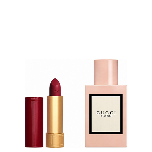 Набор парфюмерии GUCCI Набор: Парфюмерная вода Bloom + Матовая помада Rouge a Levres Mat