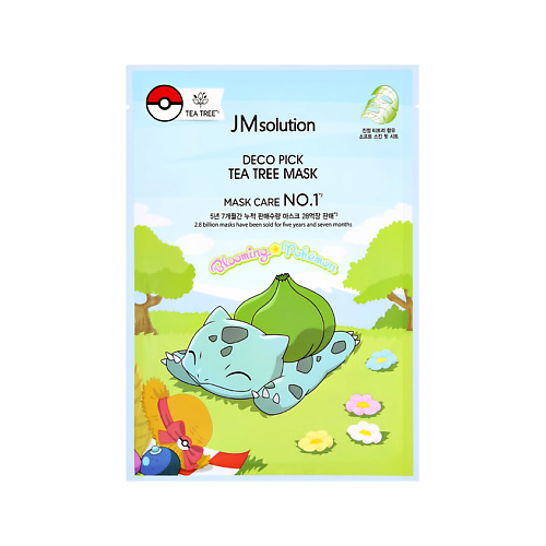 Маска для лица JMSOLUTION Маска для лица POKEMON с чайным деревом