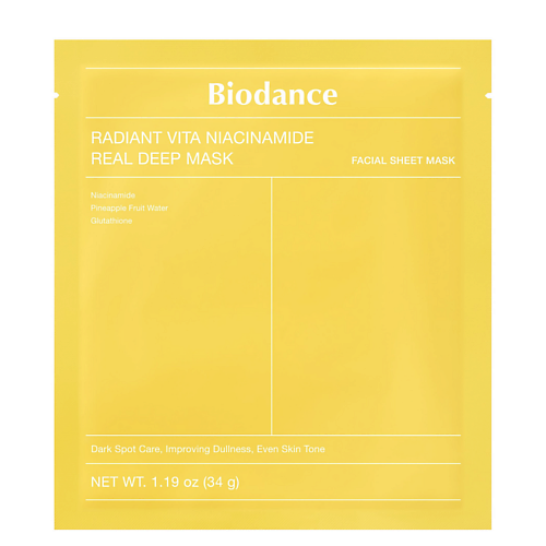 Маска для лица BIODANCE Маска для лица Radiant Vita Niacinamide