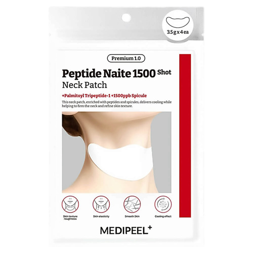 Патчи для шеи MEDI-PEEL Омолаживающая патч-маска для шеи  Peptide Naite 1500 Shot Neck Patch