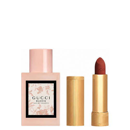 Набор парфюмерии GUCCI Набор: Туалетная вода Bloom Eau de Toilette + Матовая помада Rouge a Levres Mat