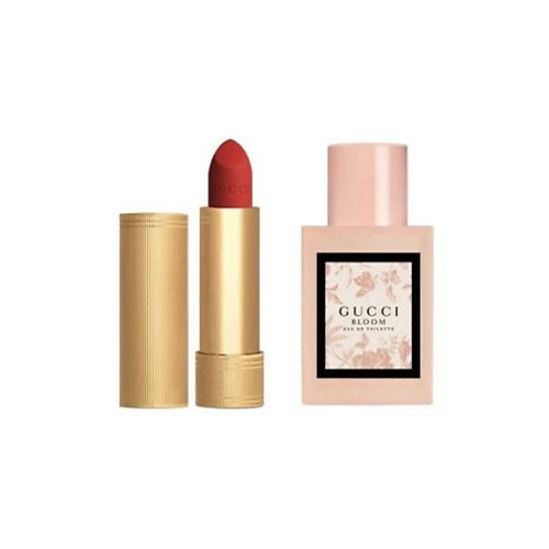 Набор парфюмерии GUCCI Набор: Матовая помада Rouge a Levres Mat + Туалетная вода Bloom Eau de Toilette