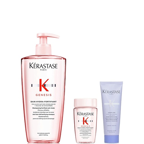 Набор для ухода за волосами KERASTASE Набор для укрепления волос: Шампунь Bain Hydra-Fortifiant + Кондиционер Cicaflash