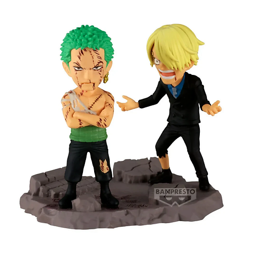 Развивающая игрушка BANDAI Фигурка One Piece Roronoa Zoro & Sanji, 8 см