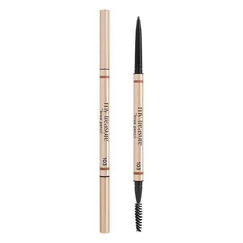 Карандаш для бровей ЛЭТУАЛЬ Карандаш для бровей с щеткой My Treasure Brow Pencil
