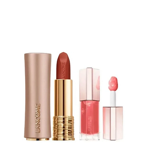 Набор средств для губ LANCOME Набор Lancome: L'Absolu Rouge Intimatte + Lip Idole JuicyTreat Oil-in-Gloss