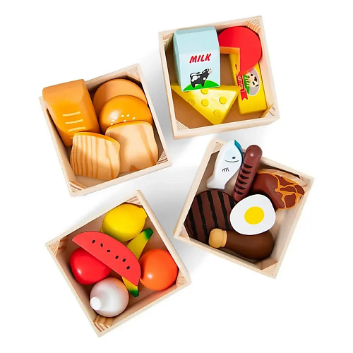 Игровой набор MELISSA & DOUG Деревянный набор продуктов Food Groups