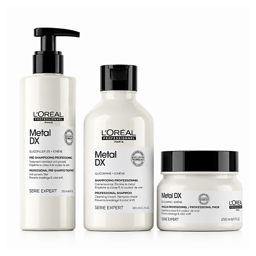 Набор для ухода за волосами L'OREAL PROFESSIONNEL Набор для ухода за поврежденными волосами L'Oreal Professionnel Metal DX