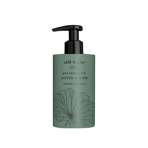 Гель для душа WILD NATURE Гель для мытья рук и тела Green & White Lotus Dream Hand & Body Wash
