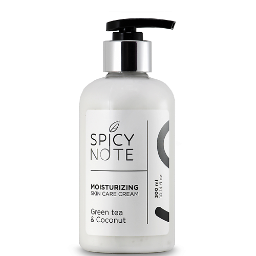 Крем для тела SPICY NOTE Увлажняющий крем для тела Зеленый чай и кокос с мочевиной 7%
