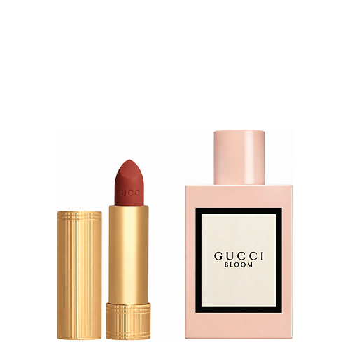 Набор парфюмерии GUCCI Набор: Парфюмерная вода Bloom + Матовая помада Rouge a Levres Mat