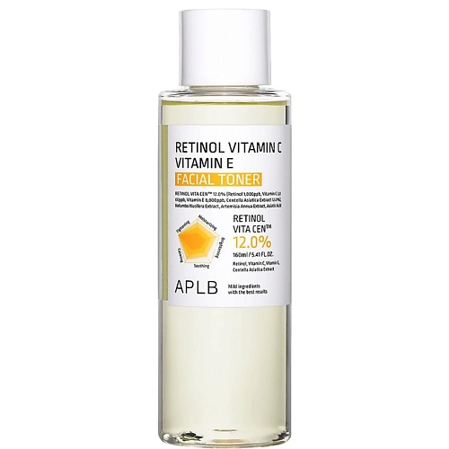 Тонер для лица APLB Укрепляющий тонер с ретинолом и витаминами Retinol Vitamin C Vitamin E Facial Toner