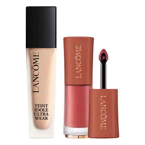 Набор средств для макияжа LANCOME Набор: Тональный крем Teint Idole Ultra Wear + Жидкая помада L'Absolu Rouge Intimatte