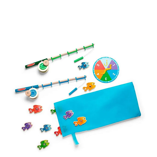 Игровой набор MELISSA & DOUG Деревянная магнитная игра Рыбалка Catch & Count Fishing Game