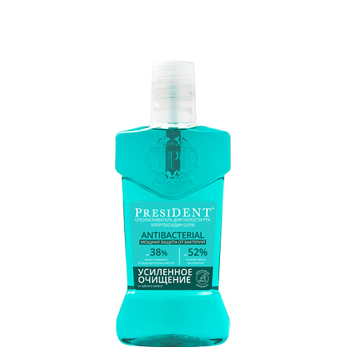 PRESIDENT Ополаскиватель для полости рта Antibacterial 250