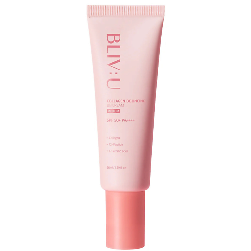 BB крем для лица BLIV:U Коллагеновый BB-крем Collagen Bouncing BB Cream SPF50+ PA++++