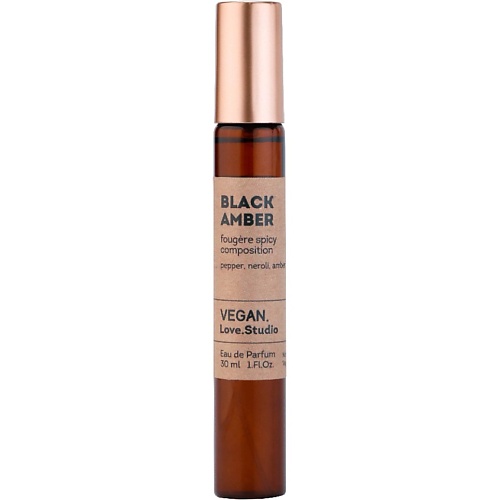 Парфюмерная вода VEGAN.LOVE.STUDIO Парфюмерная вода унисекс BLACK AMBER амбра перец нероли