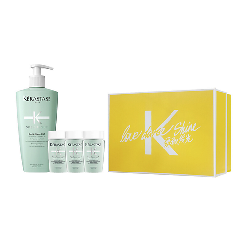 Набор для ухода за волосами KERASTASE Набор шампуней для жирной кожи головы Specifique Bain Divalent