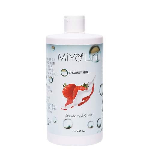 Гель для душа MIYO LINI Гель для душа с ароматом Клубника со сливками