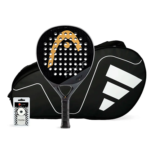 Ракетка для падел тенниса HEAD Набор для падела Edge II Black с сумкой Adidas Carbon CTR White