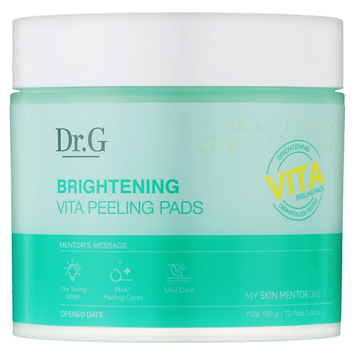 Ватные диски DR.G Пилинг-пады для лица Brightening Vita Peeling Pads