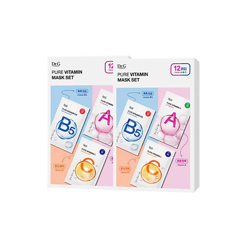Маска для лица DR.G Набор масок для лица Vitamin Facial Mask A+B5