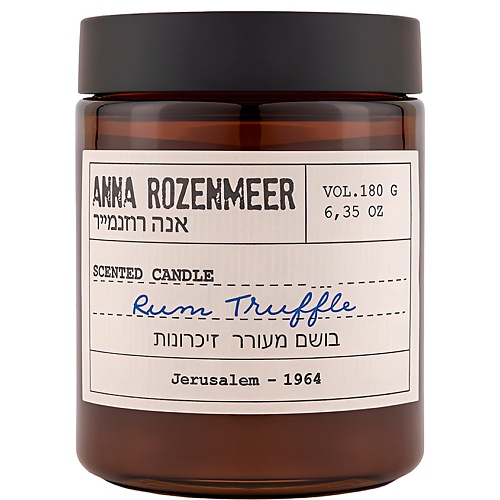 Свеча ароматическая ANNA ROZENMEER Ароматическая свеча Rum Truffle 180 мл