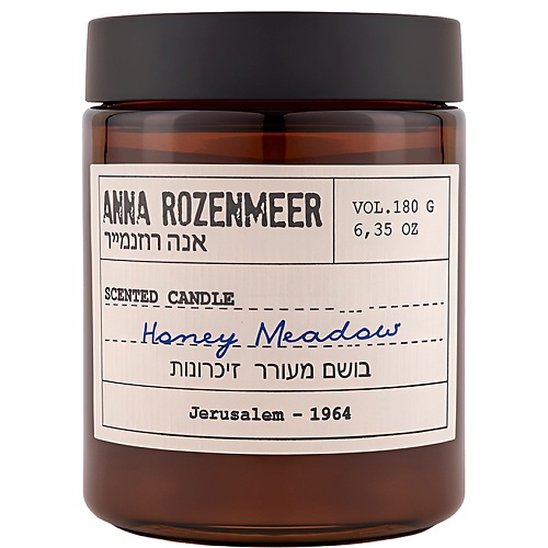 Свеча ароматическая ANNA ROZENMEER Ароматическая свеча Honey Meadow 180 мл