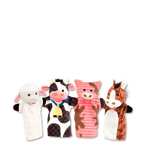 Игровой набор MELISSA & DOUG Набор ручных кукол Животные фермы Farm Friends