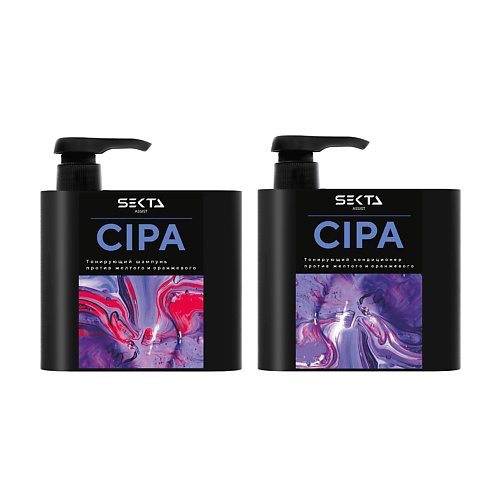 Набор для ухода за волосами HAIR SEKTA Набор Cipa, оттеночный кондиционер + шампунь