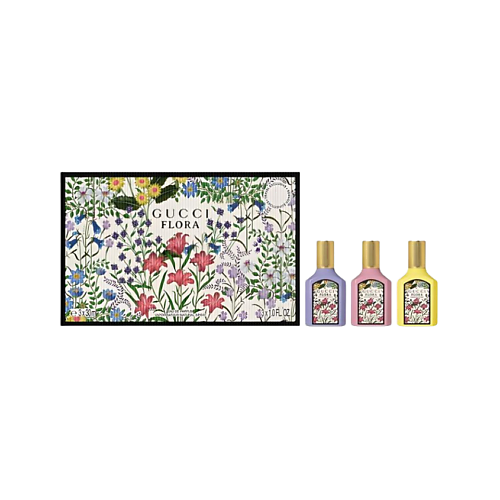 Набор парфюмерии GUCCI Набор Flora: Парфюмерная вода Gorgeous Gardenia + Gorgeous Magnolia + Gorgeous Orchid
