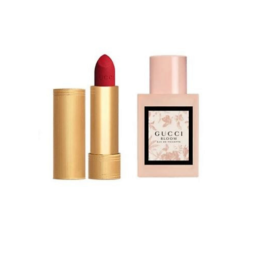 Набор парфюмерии GUCCI Набор: Матовая помада Rouge a Levres Mat + Туалетная вода Bloom Eau de Toilette