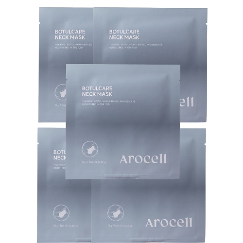 Маска для лица AROCELL Гидрогелевая маска для шеи с PDRN и ботулиническим полипептидом Botulecare Neck Mask