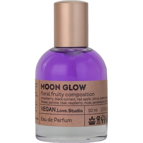 Парфюмерная вода VEGAN.LOVE.STUDIO Парфюмерная вода женская Moon Glow черная смородина клубника малина фрезия сандал
