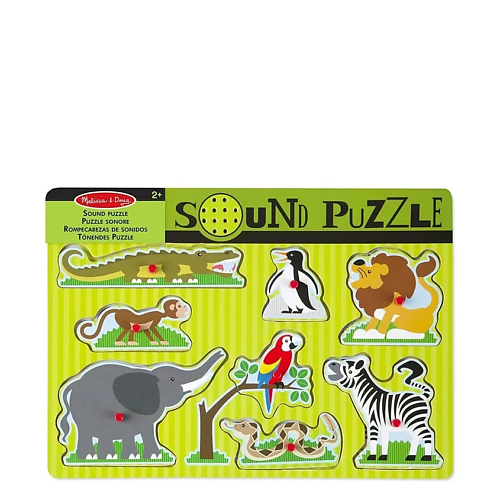 Развивающая игрушка MELISSA & DOUG Пазл «Животные зоопарка», 8 деталей