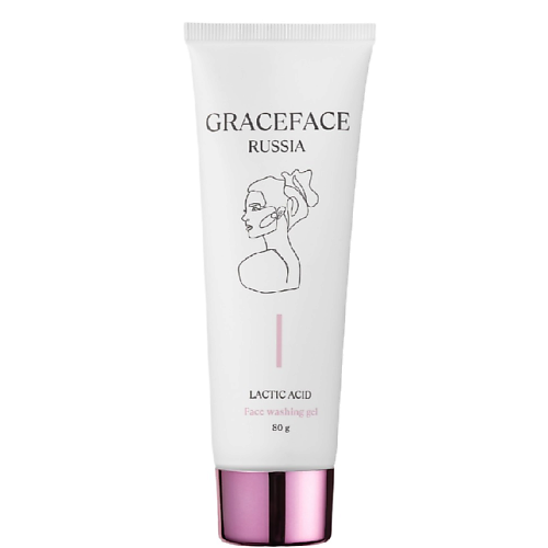 Пенка для умывания GRACE FACE Очищающая гель-пенка для лица с молочной кислотой мягкая для умывания