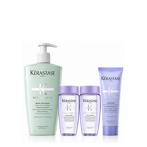 Набор для ухода за волосами KERASTASE Балансирующий набор для волос Specifique и Blond Absolu