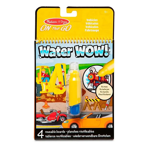 Раскраска MELISSA & DOUG Многоразовая водная раскраска Water Wow! Транспорт