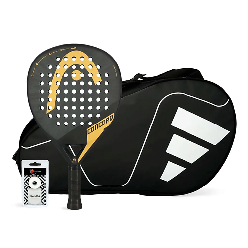 Ракетка для падел тенниса HEAD Набор для падела Concord с сумкой Adidas Carbon CTR White