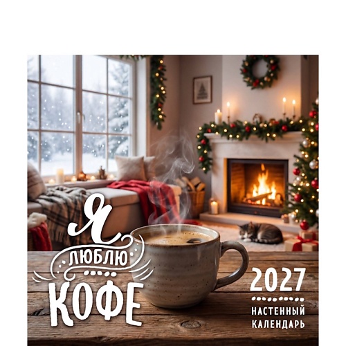 ЭКСМО Я люблю кофе. Календарь настенный на 2027 год (300х300 мм)