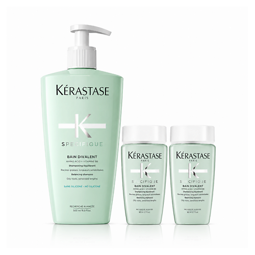Набор для ухода за волосами KERASTASE Балансирующий набор шампуней Specifique Bain Divalent