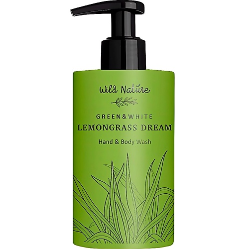 Гель для душа WILD NATURE Гель для мытья рук и тела Green & White Lemongrass Dream Hand & Body Wash